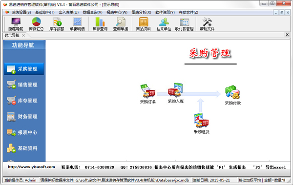 易速進(jìn)銷存管理軟件 V3.4 單機(jī)版 通訊軟件產(chǎn)品的高效管理利器